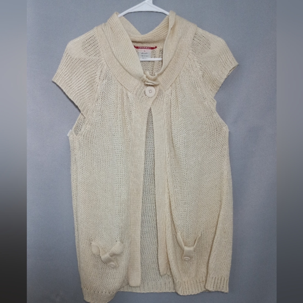 UNIONBAY Cream Women's Cardigan Sweater Size L